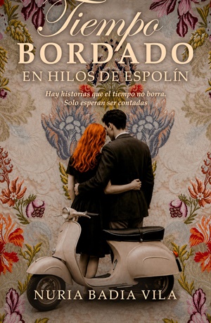 Tiempo bordado en hilos de espolín